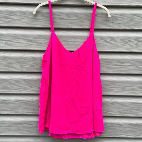 torrid Tops - Torrid Hot Pink Chiffon Swing Cami